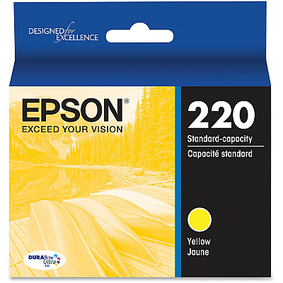 Epson DURABrite Ultra 220 Original Standard Yield Inkjet Ink Cartridge - Yellow - 1 Each (EPST220420S)