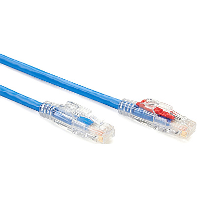 Black Box Cat5e 350-mhz Locking Snagless Stranded Ethernet Patch Cable-unshielded (utp), Cm Pvc (rj45 M/m), Blue, 10-ft. (3.0-m) (C5EPC70BL10)