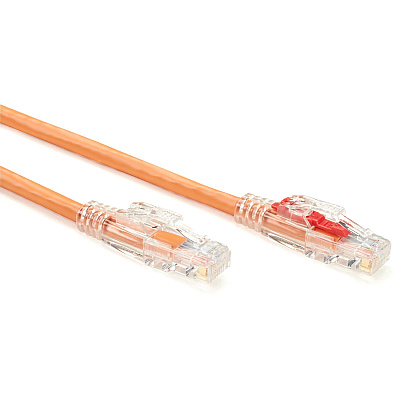 Black Box Cat5e 350-mhz Locking Snagless Stranded Ethernet Patch Cable-unshielded(utp), Cm Pvc (rj45 M/m), Orange, 15-ft.(4.6-m) (C5EPC70OR15)