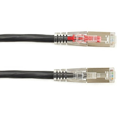 Black Box Cat5e 100-mhz Locking Snagless Stranded Ethernet Patch Cable-shielded(f/utp), Cm Pvc (rj45 M/m), Black, 15-ft. (4.6-m) (C5EPC70SBK15)