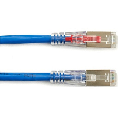 Black Box Cat5e 100-mhz Locking Snagless Stranded Ethernet Patch Cable-shielded (f/utp), Cm Pvc (rj45 M/m), Blue, 5-ft. (1.5-m) (C5EPC70SBL05)