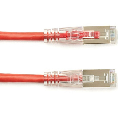 Black Box Cat5e 100-mhz Locking Snagless Stranded Ethernet Patch Cable-shielded (f/utp), Cm Pvc (rj45 M/m), Red, 10-ft. (3.0-m) (C5EPC70SRD10)