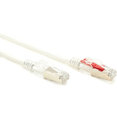 Black Box Cat5e 100-mhz Locking Snagless Stranded Ethernet Patch Cable-shielded(f/utp), Cm Pvc (rj45 M/m), White, 15-ft. (4.6-m) (C5EPC70SWH15)