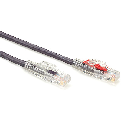 Black Box Cat5e 350-mhz Locking Snagless Stranded Ethernet Patch Cable-unshielded(utp), Cm Pvc (rj45 M/m), Purple, 10-ft.(3.0-m) (C5EPC70VT10)