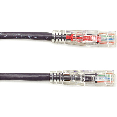 Black Box Cat5e 350-mhz Locking Snagless Stranded Ethernet Patch Cable-unshielded(utp), Cm Pvc (rj45 M/m), Purple, 10-ft.(3.0-m) (C5EPC70VT10)