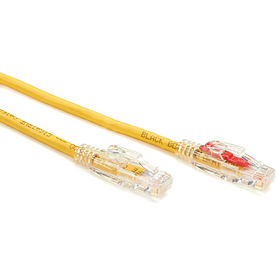 Black Box Cat5e 350-mhz Locking Snagless Stranded Ethernet Patch Cable-unshielded(utp), Cm Pvc (rj45 M/m), Yellow, 10-ft.(3.0-m) (C5EPC70YL10)