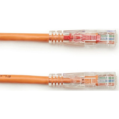 Black Box Cat6 550-mhz Locking Snagless Stranded Ethernet Patch Cable-unshielded(utp), Cm Pvc (rj45 M/m), Orange, 15-ft. (4.6-m) (C6PC70OR15)