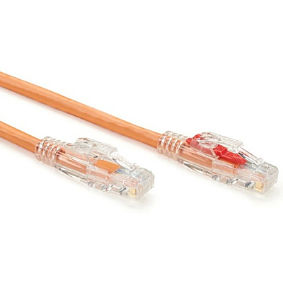 Black Box Cat6 550-mhz Locking Snagless Stranded Ethernet Patch Cable-unshielded(utp), Cm Pvc (rj45 M/m), Orange, 15-ft. (4.6-m) (C6PC70OR15)