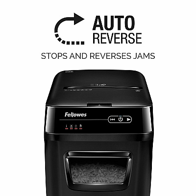 Fellowes AutoMax 150C Cross-Cut 150-Sheet Commercial Paper Shredder with Auto Feed (4680001)