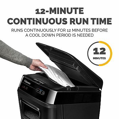 Fellowes AutoMax 150C Cross-Cut 150-Sheet Commercial Paper Shredder with Auto Feed (4680001)