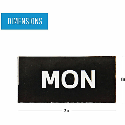 MasterVision Magnetic Weekday Calendar Characters (BVCFM1007)