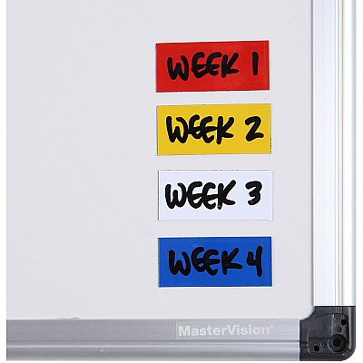 MasterVision 2" Magnetic Dry Erase Strips (BVCFM2404)