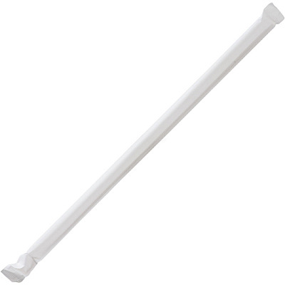 Genuine Joe Jumbo Translucent Straight Straws (GJO58925CT)