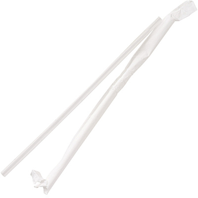 Genuine Joe Jumbo Translucent Straight Straws (GJO58925CT)