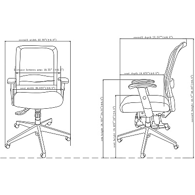 Lorell Executive High-Back Mesh Multifunction Office Chair (LLR62105)