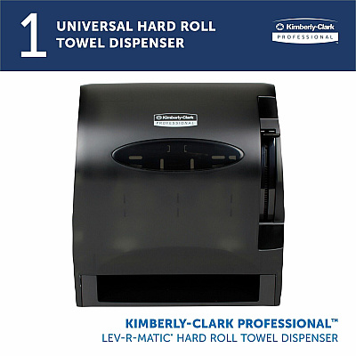 Kimberly-Clark Professional Lev-R-Matic Manual Hard Roll Towel Dispenser (KCC09765)