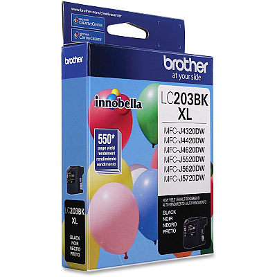 Brother Genuine Innobella LC203BK High Yield Black Ink Cartridge