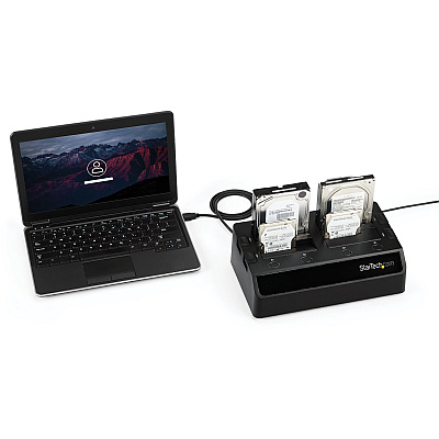 StarTech 4-bay Hard Drive Docking Station, Sata (SDOCK4U33)