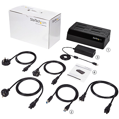 StarTech 4-bay Hard Drive Docking Station, Sata (SDOCK4U33)