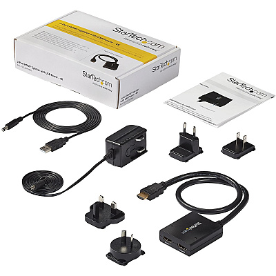 StarTech 4k Hdmi 2-port Video Splitter - 4k 30hz (ST122HD4KU)