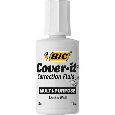 BIC Cover-it Correction Fluid (BICWOC12WEDZ)