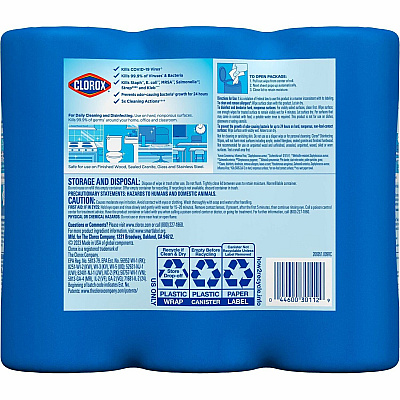 Clorox Disinfecting Cleaning Wipes Value Pack (CLO30112CT)