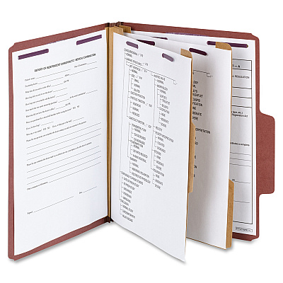 Smead SuperTab 2/5 Tab Cut Letter Recycled Classification Folder (SMD14070)