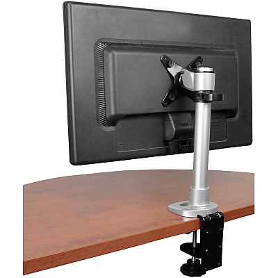 StarTech Single Monitor Desk Mount - Height Adjustable Monitor Arm - Up To 34in (30.9lb/14kg) Vesa Mount Monitors Steel Desk Clamp Grommet Monitor Mount (ARMPIVOT)