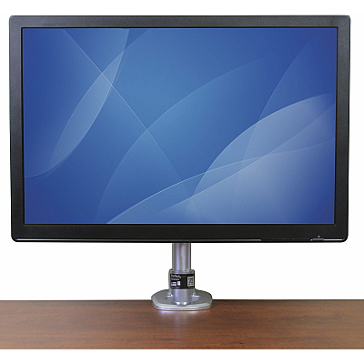 StarTech Single Monitor Desk Mount - Height Adjustable Monitor Arm - Up To 34in (30.9lb/14kg) Vesa Mount Monitors Steel Desk Clamp Grommet Monitor Mount (ARMPIVOT)