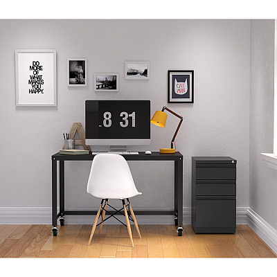 Lorell 20" Box/Box/File Mobile File Cabinet with Full-Width Pull (LLR66909)