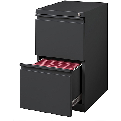 Lorell 20" File/File Mobile File Cabinet with Full-Width Pull (LLR66910)
