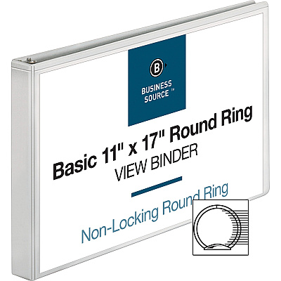 Business Source Tabloid-size Round Ring Reference Binder (BSN45100)