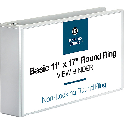 Business Source Tabloid-size Round Ring Reference Binder (BSN45102)