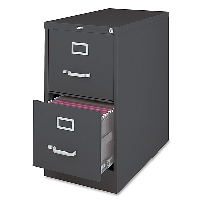 Lorell Fortress Series 26-1/2" Commercial-Grade Vertical File Cabinet (LLR66911)
