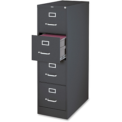Lorell Fortress Series 26-1/2" Commercial-Grade Vertical File Cabinet (LLR66912)