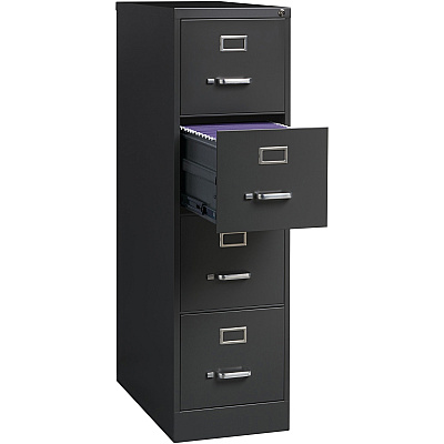 Lorell Fortress Series 26-1/2" Commercial-Grade Vertical File Cabinet (LLR66912)