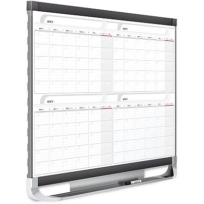 Quartet Prestige 2 Magnetic Calendar Total Erase Whiteboard (QRT4MCP43P2)