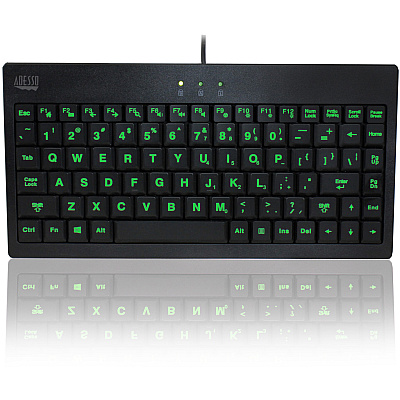 Adesso 3 Colors Illuminated 2x Largeusbkeyboard (AKB110EB)