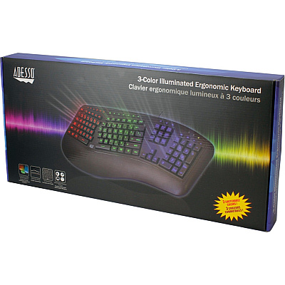 Adesso 3colors Illuminated 2x Usb Keyboard (AKB150EB)