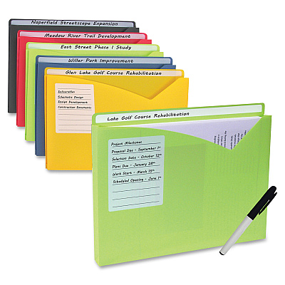 C-Line Write-On Poly File Jackets (CLI63060)