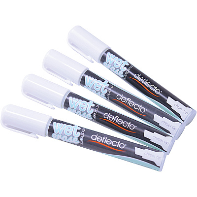 deflecto Wet Erase Markers (DEFSMA510V4WT)
