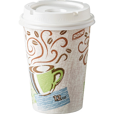Dixie PerfecTouch 12 oz Insulated Paper Hot Coffee Cups by GP Pro (DXE5342CDSBPPK)