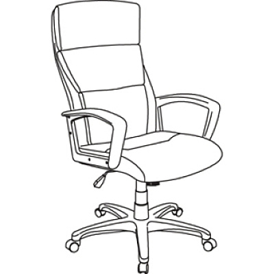 Lorell European Design Executive Mid-back Office Chair (LLR84570)
