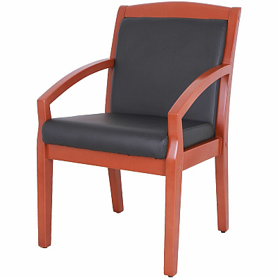 Lorell Sloping Arms Wood Frame Guest Chair (LLR20014)