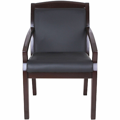 Lorell Sloping Arms Wood Frame Guest Chair (LLR20015)