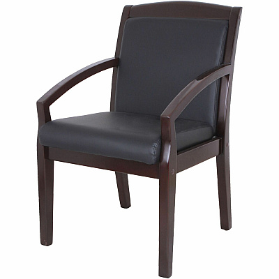 Lorell Sloping Arms Wood Frame Guest Chair (LLR20015)
