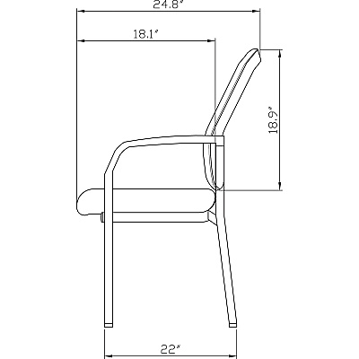 Lorell Mesh Back Guest Chair (LLR85566)