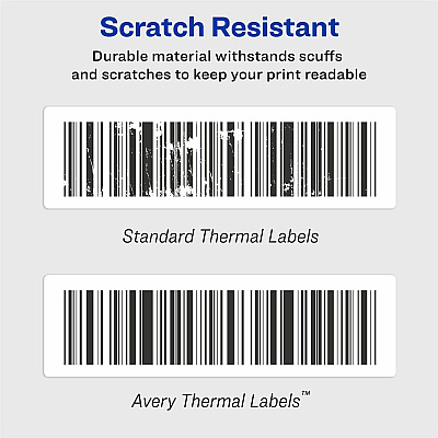 Avery Thermal Roll Labels, 4"x6" , 880 Shipping Labels, 4 Rolls (AVE4157)