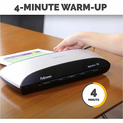 Fellowes Spectra 95 Thermal Laminator for Home or Home Office Use with 10 Pouch Starter Kit (5738201)