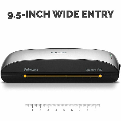 Fellowes Spectra 95 Thermal Laminator for Home or Home Office Use with 10 Pouch Starter Kit (5738201)